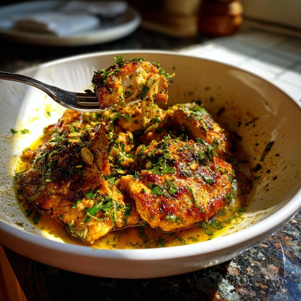 Skillet Lemon Chicken With Orzo