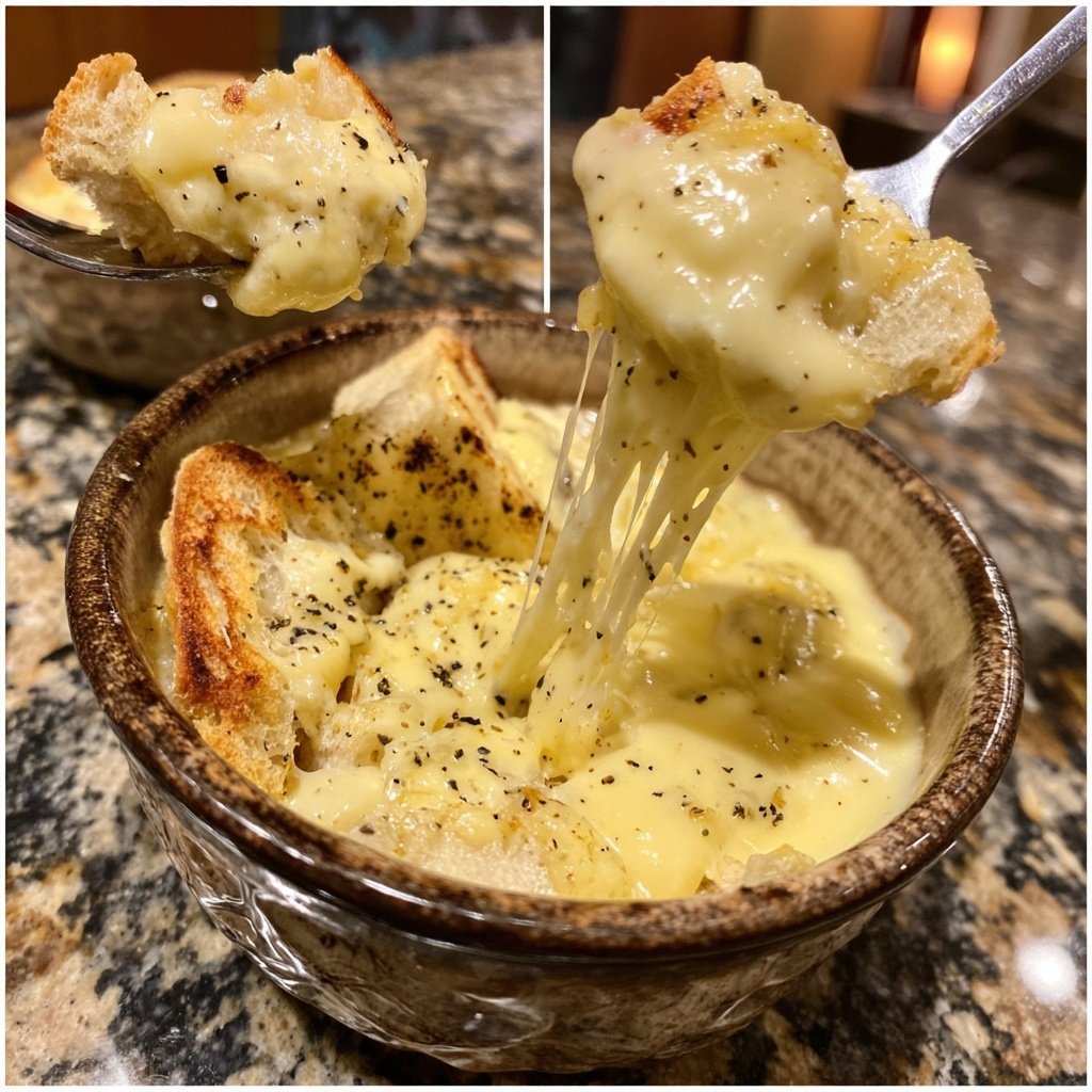 Fondue with Fontina and Black Pepper