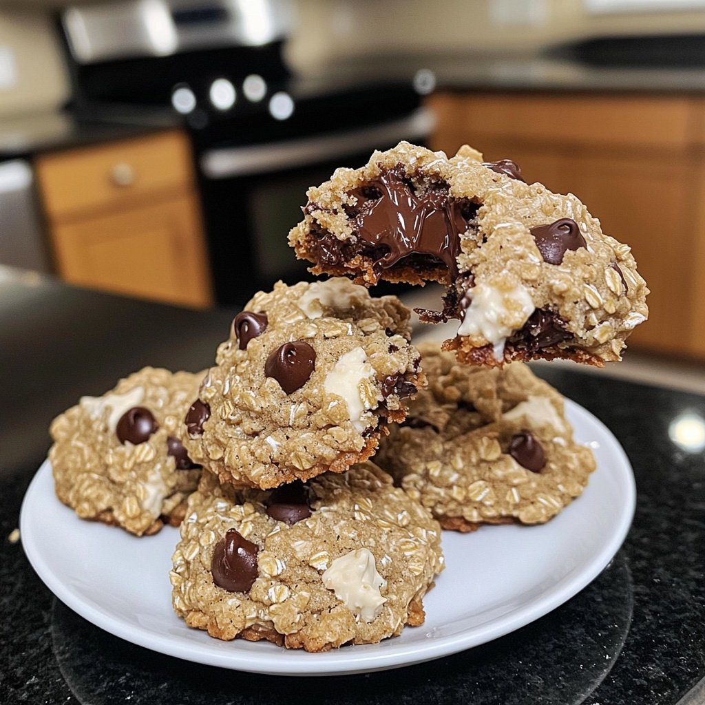 Chewy Oatmeal Chocolate Chip Cookies
