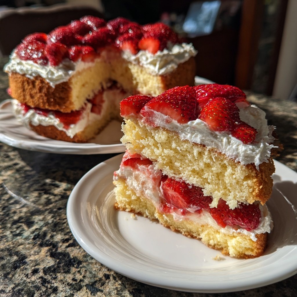 Strawberry Shortcake With Pound Cake