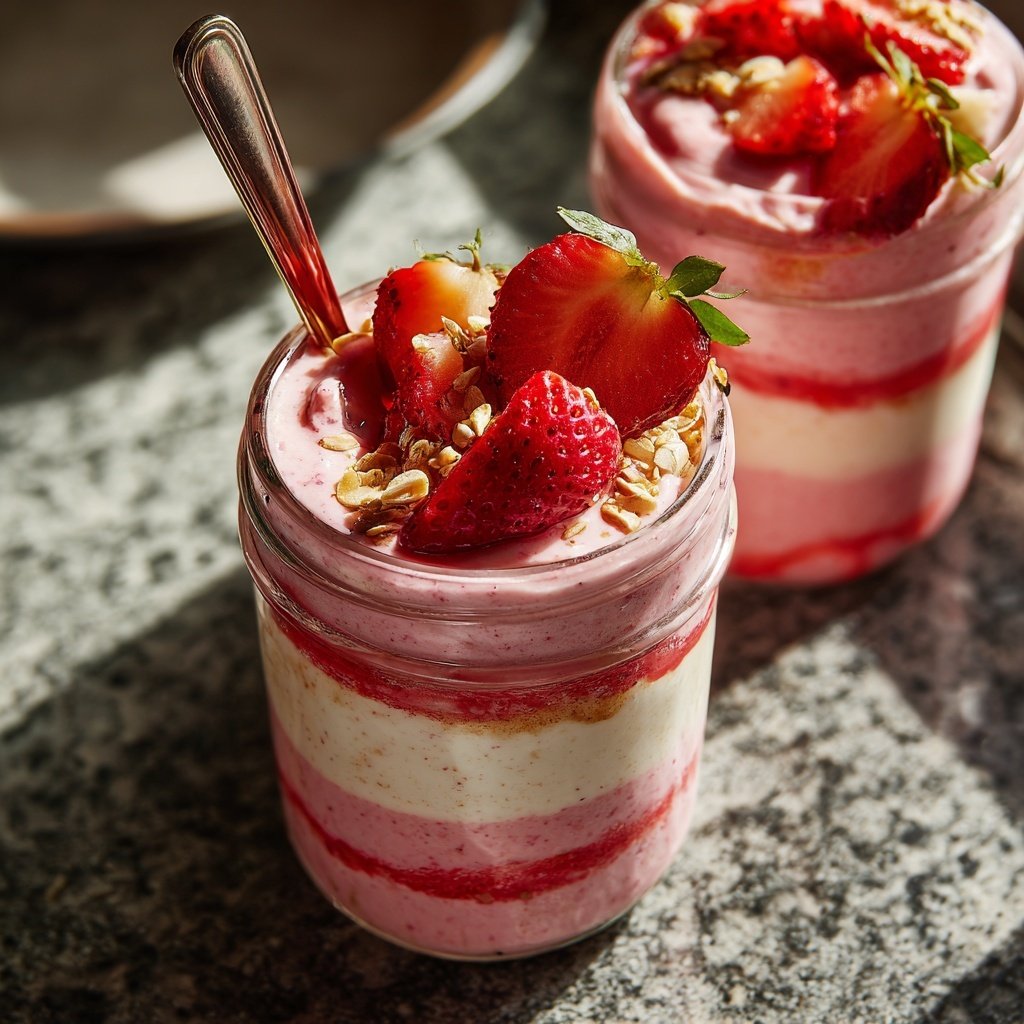 Strawberry Chia Yogurt Jars