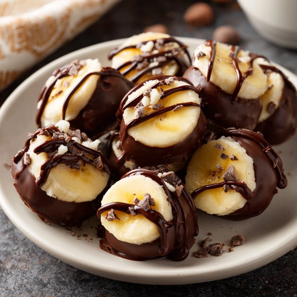 Super Bowl Desserts Chocolate Banana Bites