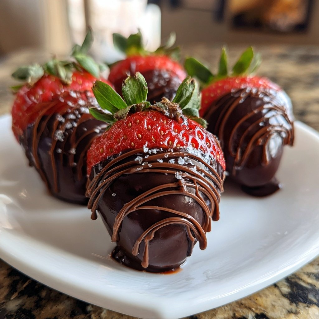 Strawberries with Ruby Chocolate
