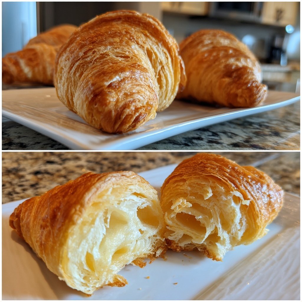 Flaky Butter Croissants