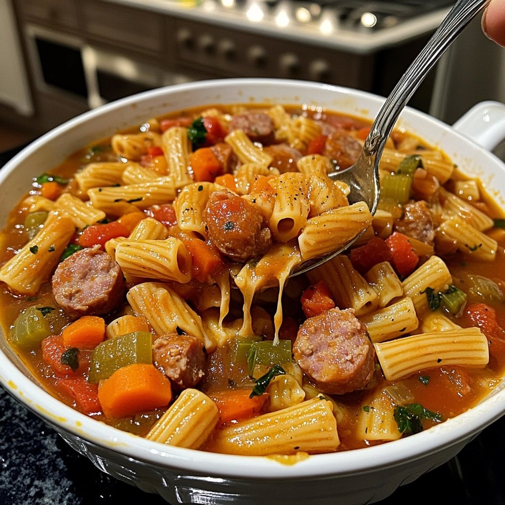 Italian Sausage Pasta Soup