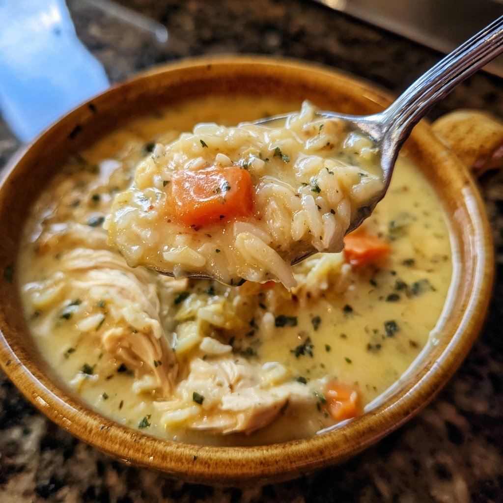 Creamy Chicken And Rice Soup