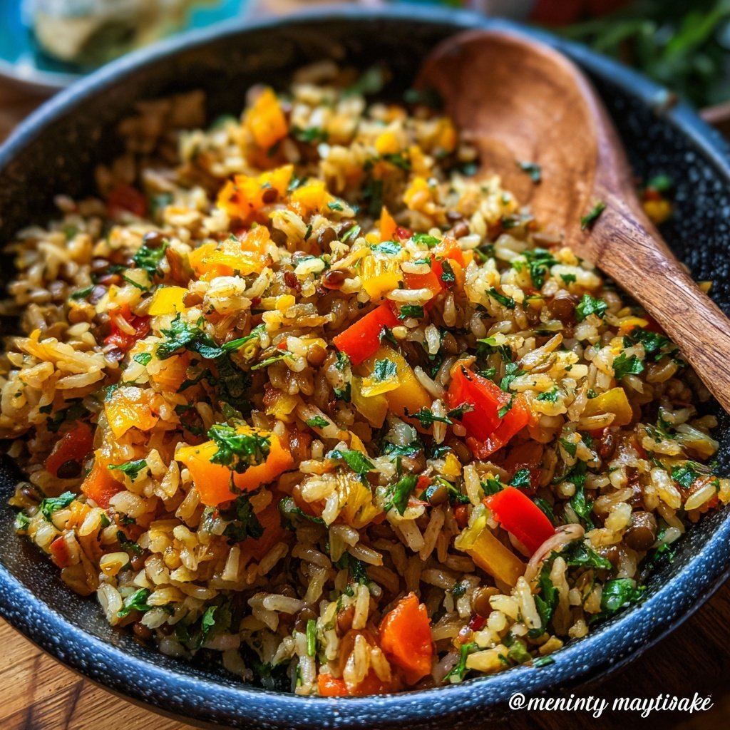 Herbed Vegetable Lentil Rice