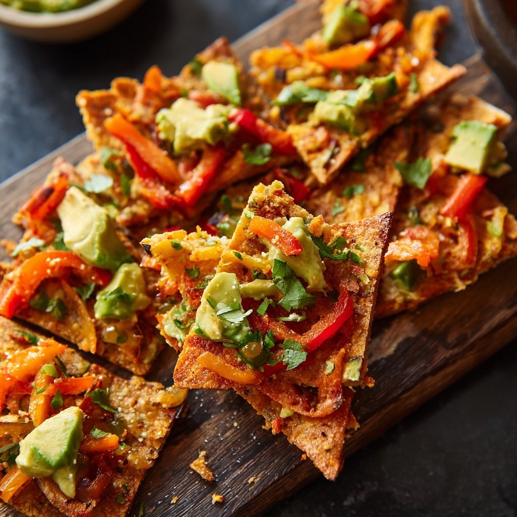 Super Bowl Crispy Veggie Flatbread Chips