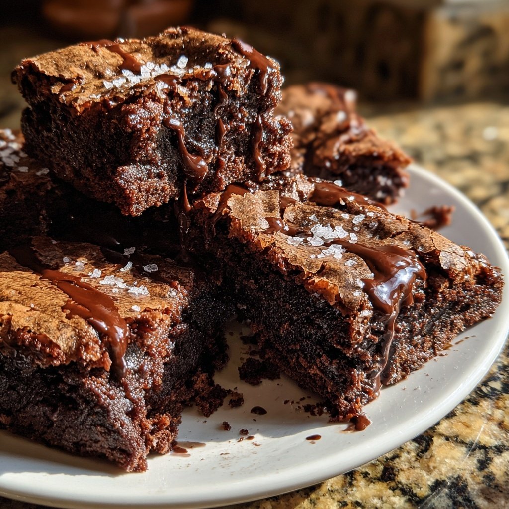 Crispy Edge Sourdough Brownies