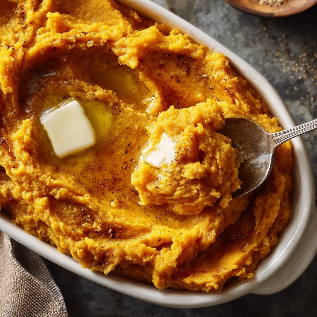 Sweet Potato Mash with Butter