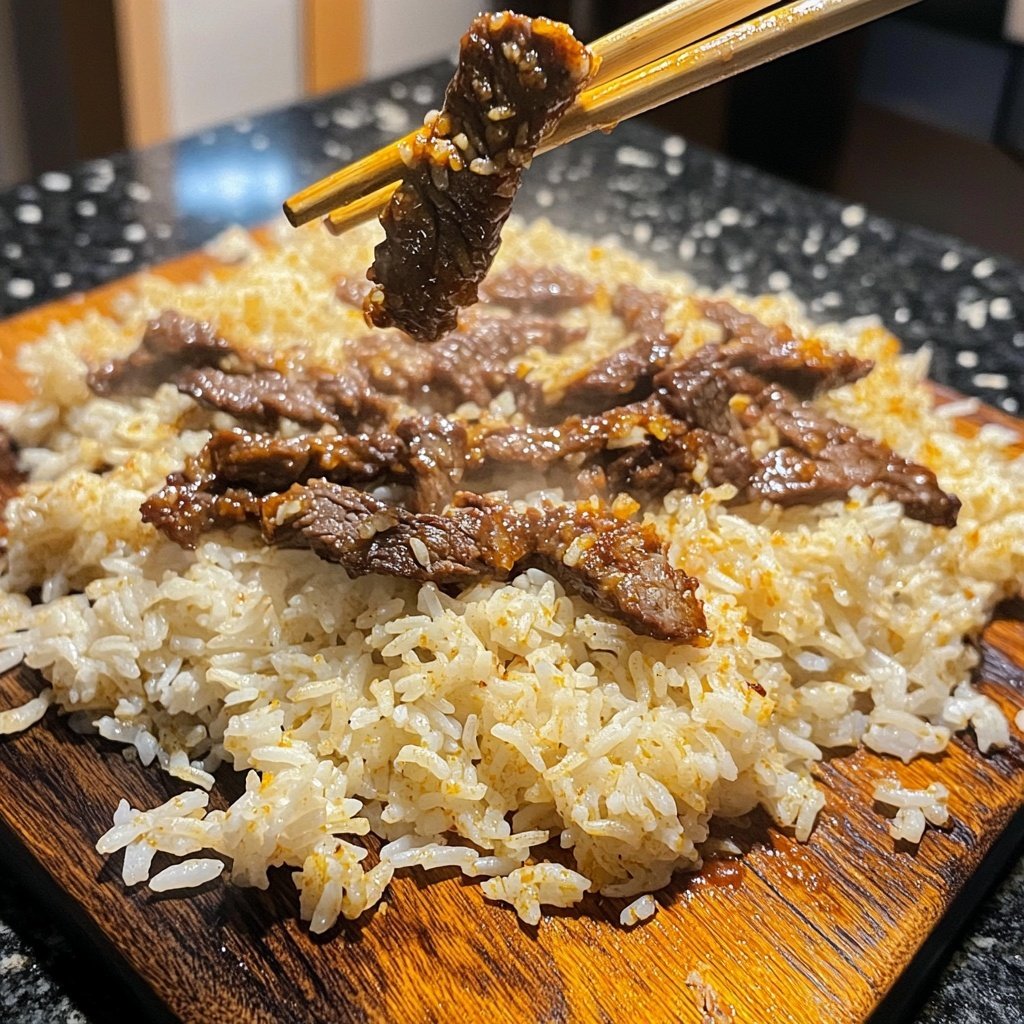 Crispy Chilli Beef Rice