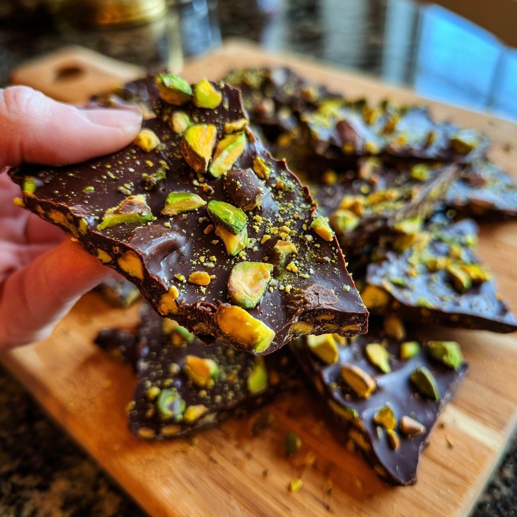 Chocolate Pistachio Bark