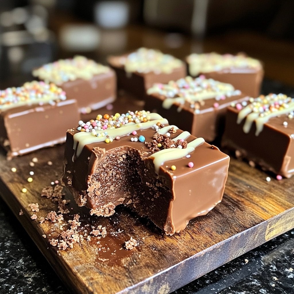 Valentines Treats Chocolate Fudge Squares